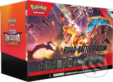 Spoločenská hra: Pokémon TCG: Scarlet & Violet 03 Obsidian Flames - Build & Battle Stadium (Pokemon). Pokemon, 2023 Spoločenská hra: Pokémon TCG: Scarlet & Violet 03 Obsidian Flames - Build & Battle Stadium (Pokemon). Pokemon, 2023