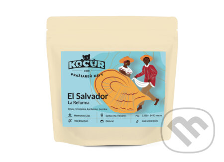 Kávy a čaje: El Salvador La Reforma (Kocúr). Kocúr, 2023 Kávy a čaje: El Salvador La Reforma (Kocúr). Kocúr, 2023