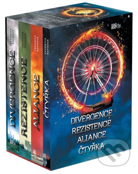 Kniha: Divergentní trilogie + Čtyřka BOX (Veronica Roth). CooBoo CZ, 2015 Kniha: Divergentní trilogie + Čtyřka BOX (Veronica Roth). CooBoo CZ, 2015
