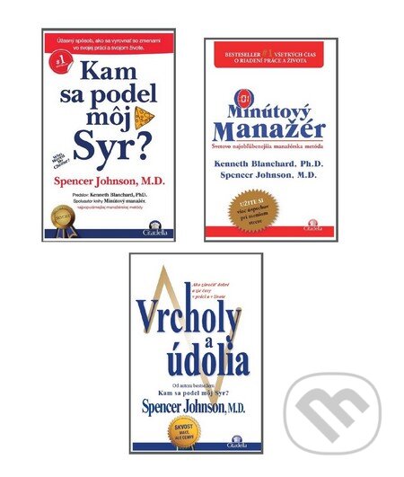 Kniha: Kam sa podel môj Syr? + Minútový manažér + Vrcholy a údolia (Kolekcia) (Ken Blanchard a Spencer Johnson). Citadella Kniha: Kam sa podel môj Syr? + Minútový manažér + Vrcholy a údolia (Kolekcia) (Ken Blanchard a Spencer Johnson). Citadella