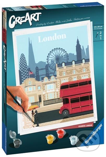 Spoločenská hra: Ravensburger CreArt Trendy města: Londýn (Ravensburger). Ravensburger, 2023 Spoločenská hra: Ravensburger CreArt Trendy města: Londýn (Ravensburger). Ravensburger, 2023