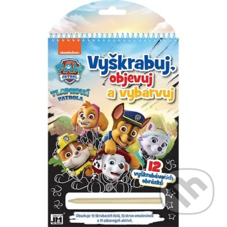 Kniha: Vyškrabuj, objevuj, vybarvuj: Tlapková patrola (Jiří Models). Jiří Models, 2023 Kniha: Vyškrabuj, objevuj, vybarvuj: Tlapková patrola (Jiří Models). Jiří Models, 2023
