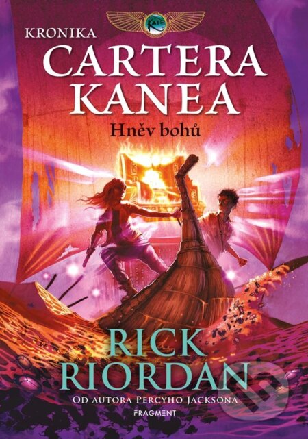 Kniha: Hněv bohů (Rick Riordan). Nakladatelství Fragment, 2023 Kniha: Hněv bohů (Rick Riordan). Nakladatelství Fragment, 2023