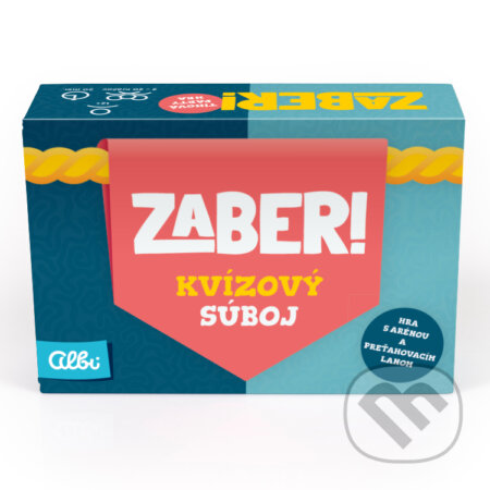 Spoločenská hra: Zaber! - Kvízový souboj (Albi). Albi, 2023 Spoločenská hra: Zaber! - Kvízový souboj (Albi). Albi, 2023