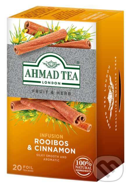 Kávy a čaje: Rooibos & Cinnamon (AHMAD TEA). AHMAD TEA, 2015 Kávy a čaje: Rooibos & Cinnamon (AHMAD TEA). AHMAD TEA, 2015