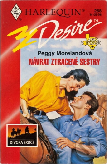 Kniha: Návrat ztracené sestry (Peggy Moreland). Harlequin, 1998 Kniha: Návrat ztracené sestry (Peggy Moreland). Harlequin, 1998