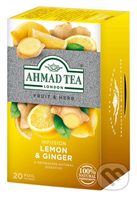 Kávy a čaje: Citrón & Zázvor (AHMAD TEA). AHMAD TEA, 2015 Kávy a čaje: Citrón & Zázvor (AHMAD TEA). AHMAD TEA, 2015