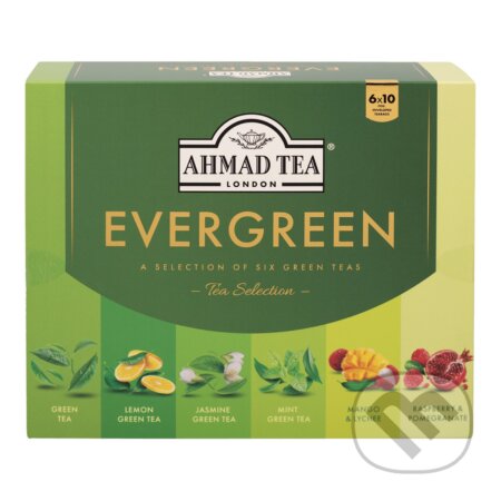 Kávy a čaje: Evergreen (AHMAD TEA). AHMAD TEA, 2015 Kávy a čaje: Evergreen (AHMAD TEA). AHMAD TEA, 2015