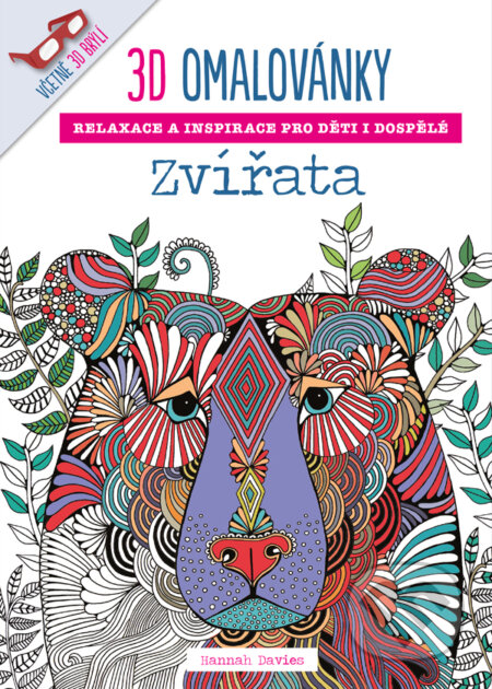 Kniha: 3D omalovánky: Zvířata (Hannah Davies). Zoner Press, 2015 Kniha: 3D omalovánky: Zvířata (Hannah Davies). Zoner Press, 2015