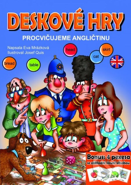 Kniha: Deskové hry: Procvičujeme angličtinu (Eva Mrázková). Edika, 2015 Kniha: Deskové hry: Procvičujeme angličtinu (Eva Mrázková). Edika, 2015