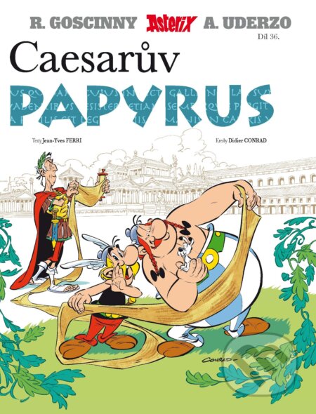 Kniha: Caesarův papyrus (Díl XXXVI.) (Albert Underzo, René Goscinny a Jean-Yves Ferri). Egmont ČR, 2015 Kniha: Caesarův papyrus (Díl XXXVI.) (Albert Underzo, René Goscinny a Jean-Yves Ferri). Egmont ČR, 2015