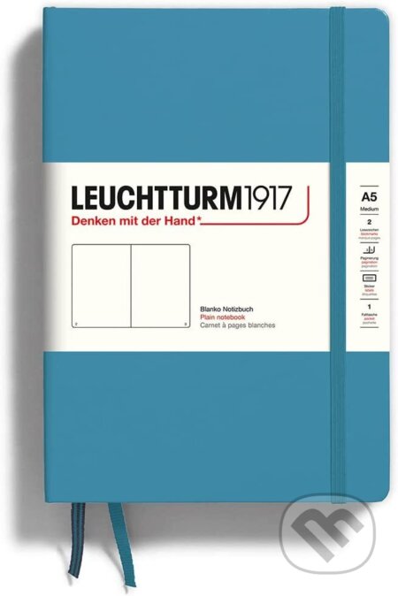 Notebooks Medium-nordic blue, plain (Leuchtturm1917). Leuchtturm1917 Notebooks Medium-nordic blue, plain (Leuchtturm1917). Leuchtturm1917