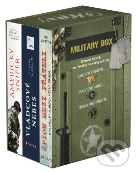 Kniha: Military (BOX) (Ben Macintyre, Chris Kyle, Donald L. Miller, Jim DeFelice a Scott McEwen). CPRESS, 2015 Kniha: Military (BOX) (Ben Macintyre, Chris Kyle, Donald L. Miller, Jim DeFelice a Scott McEwen). CPRESS, 2015