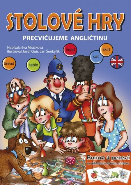 Kniha: Stolové hry: Precvičujeme angličtinu (Eva Mrázková). Edika, 2015 Kniha: Stolové hry: Precvičujeme angličtinu (Eva Mrázková). Edika, 2015