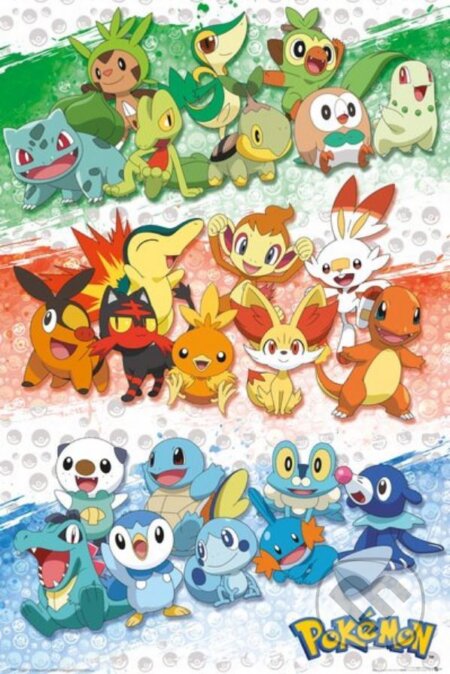 Plagát Pokémon: First Partners, Pokemon, 2021