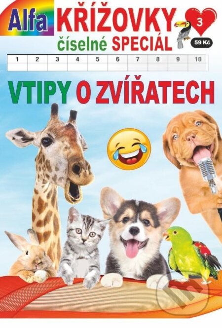 Kniha: Křížovky číselné speciál 3/2023 - Vtipy o zvířatech (Alfasoft). Alfasoft, 2023 Kniha: Křížovky číselné speciál 3/2023 - Vtipy o zvířatech (Alfasoft). Alfasoft, 2023