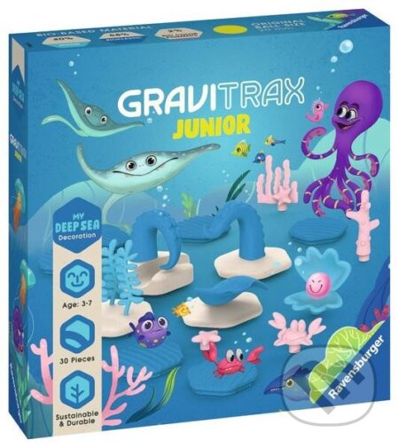 Spoločenská hra: GraviTrax Junior Oceán (Ravensburger). Ravensburger, 2023 Spoločenská hra: GraviTrax Junior Oceán (Ravensburger). Ravensburger, 2023
