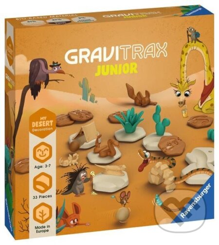 Společenská hra: GraviTrax Junior Poušť (Ravensburger). Ravensburger, 2023 Společenská hra: GraviTrax Junior Poušť (Ravensburger). Ravensburger, 2023