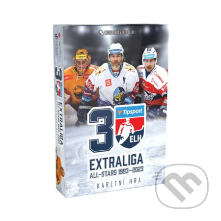 Společenská hra: Extraliga All-Stars 1993-2023: Karetní hra (Michal Ekrt a Petr Bělík). Blackfire, 2023 Společenská hra: Extraliga All-Stars 1993-2023: Karetní hra (Michal Ekrt a Petr Bělík). Blackfire, 2023
