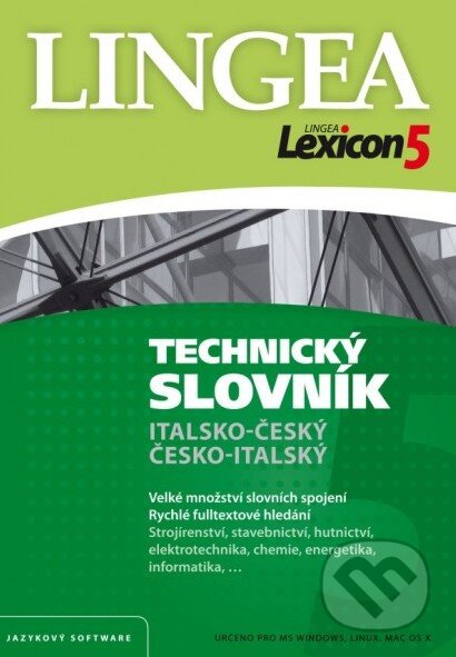 Lexicon 5: Italsko-český a česko-italský technický slovník (Licencia) (Lingea). Lingea Lexicon 5: Italsko-český a česko-italský technický slovník (Licencia) (Lingea). Lingea