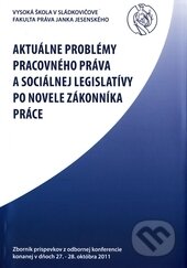 Kniha: Aktuálne problémy pracovného práva a sociálnej legislatívy po novele zákonníka práce (Vysoká škola Danubius). Vysoká škola Danubius, 2012 Kniha: Aktuálne problémy pracovného práva a sociálnej legislatívy po novele zákonníka práce (Vysoká škola Danubius). Vysoká škola Danubius, 2012