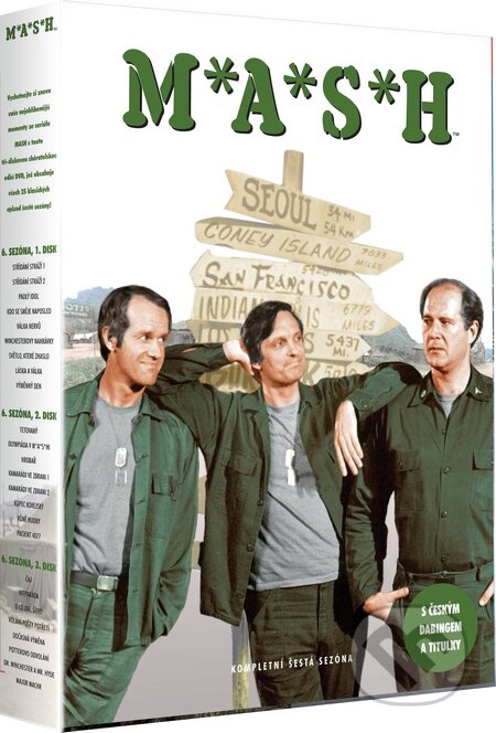 Film: M.A.S.H. 6. sezóna (Alan Alda, Hy Averback, George Tyne, Harry Morgan, Burt Metcalfe, William Jurgensen, Charles Dubin, Don Weis, Stuart Miller, Gabrielle Beaumont, Mel Damski a Michael Switzer) (DVD). Bonton Film, 2015 Film: M.A.S.H. 6. sezóna (Alan Alda, Hy Averback, George Tyne, Harry Morgan, Burt Metcalfe, William Jurgensen, Charles Dubin, Don Weis, Stuart Miller, Gabrielle Beaumont, Mel Damski a Michael Switzer) (DVD). Bonton Film, 2015