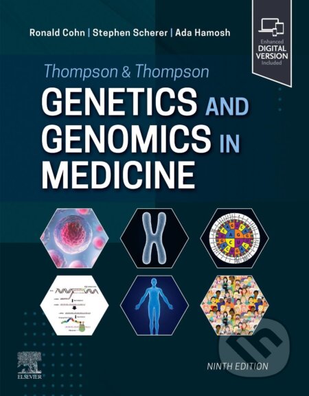 Kniha: Thompson & Thompson Genetics and Genomics in Medicine (Ada Hamosh a Stephen Scherer). Elsevier Science, 2023 Kniha: Thompson & Thompson Genetics and Genomics in Medicine (Ada Hamosh a Stephen Scherer). Elsevier Science, 2023