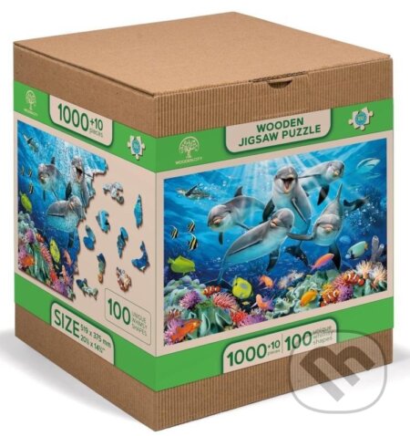 Puzzle: Wooden City Puzzle Delfíni, dřevěné (Wooden City). Wooden City, 2023 Puzzle: Wooden City Puzzle Delfíni, dřevěné (Wooden City). Wooden City, 2023