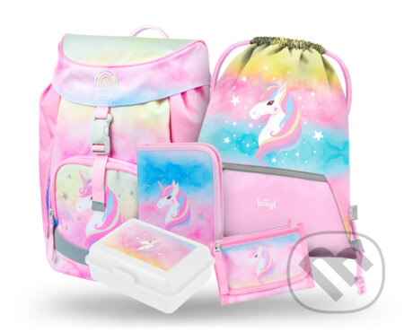 Školní set Baagl Airy Rainbow Unicorn II (set 5) (Presco Group). Presco Group, 2023 Školní set Baagl Airy Rainbow Unicorn II (set 5) (Presco Group). Presco Group, 2023