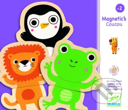 Spoločenská hra: Drevené magnetky - Veselé zvieratká (Djeco). Djeco, 2019 Spoločenská hra: Drevené magnetky - Veselé zvieratká (Djeco). Djeco, 2019