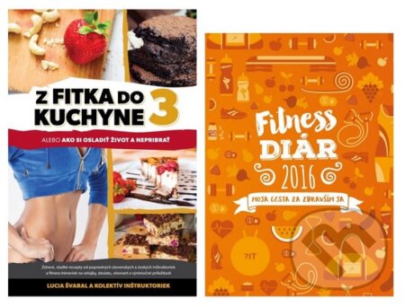 Kniha: Z fitka do kuchyne 3 + Fitness diár 2016 (Lucia Švaral a kolektív). Fitshaker, 2015 Kniha: Z fitka do kuchyne 3 + Fitness diár 2016 (Lucia Švaral a kolektív). Fitshaker, 2015