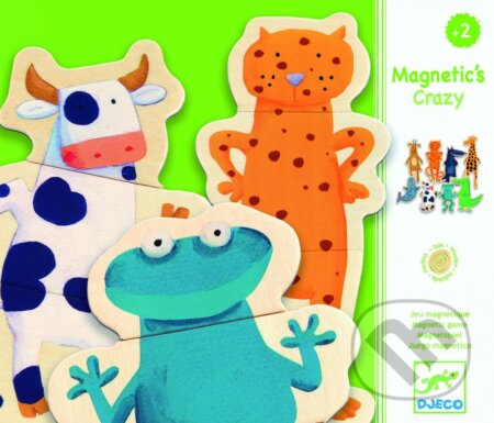 Spoločenská hra: Puzzle magnetky - Bláznivé zvieratká (Djeco). Djeco, 2019 Spoločenská hra: Puzzle magnetky - Bláznivé zvieratká (Djeco). Djeco, 2019