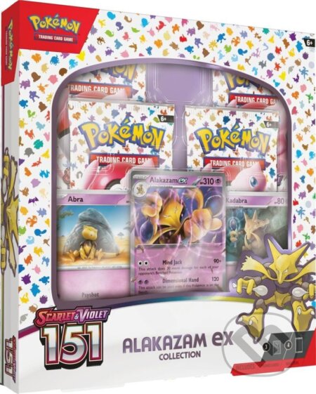 Společenská hra: Pokémon TCG: Scarlet & Violet 151 - Alakazam ex Collection (Pokemon). Pokemon, 2023 Společenská hra: Pokémon TCG: Scarlet & Violet 151 - Alakazam ex Collection (Pokemon). Pokemon, 2023