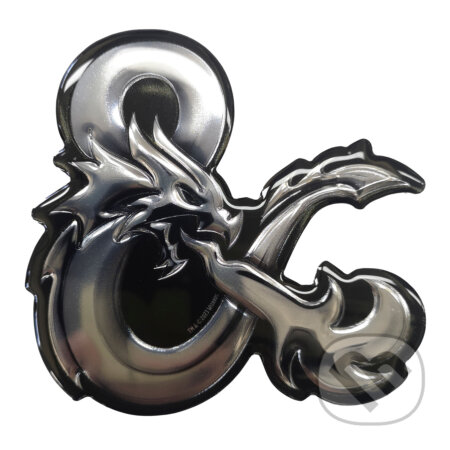 Samolepka Dungeons and Dragons - Logo s metalickým efektom (Fantasy). Fantasy, 2023 Samolepka Dungeons and Dragons - Logo s metalickým efektom (Fantasy). Fantasy, 2023