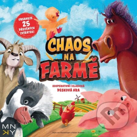 Společenská hra: Chaos na farmě (MNKY Entertainment). MNKY Entertainment, 2023 Společenská hra: Chaos na farmě (MNKY Entertainment). MNKY Entertainment, 2023