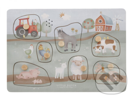 Puzzle: Vkladacie puzzle so zvukom Farma (Little Dutch). Little Dutch, 2023 Puzzle: Vkladacie puzzle so zvukom Farma (Little Dutch). Little Dutch, 2023