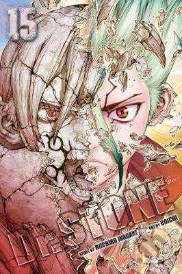 Kniha: Dr. Stone 15 (Riichiro Inagaki). Viz Media, 2021 Kniha: Dr. Stone 15 (Riichiro Inagaki). Viz Media, 2021