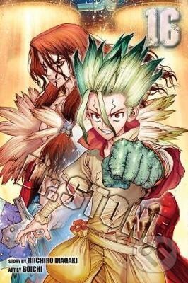 Kniha: Dr. Stone 16 (Riichiro Inagaki). Viz Media, 2021 Kniha: Dr. Stone 16 (Riichiro Inagaki). Viz Media, 2021