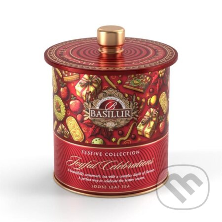 Kávy a čaje: BASILUR Festive Tea Joyful Celebrations 75g ( (Bio - Racio). Bio - Racio, 2023 Kávy a čaje: BASILUR Festive Tea Joyful Celebrations 75g ( (Bio - Racio). Bio - Racio, 2023