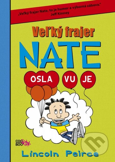 Kniha: Veľký frajer Nate oslavuje (Lincoln Peirce). CooBoo SK, 2016 Kniha: Veľký frajer Nate oslavuje (Lincoln Peirce). CooBoo SK, 2016