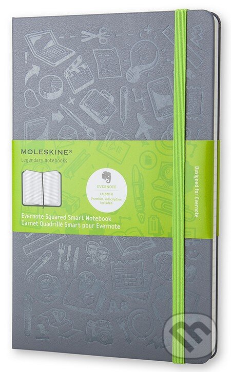 Moleskine – zápisník EVERNOTE sivý, Moleskine, 2015