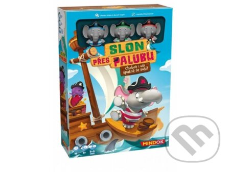 Společenská hra: Slon přes palubu (Benoit Turpin a Florian Sirieix). Mindok, 2023 Společenská hra: Slon přes palubu (Benoit Turpin a Florian Sirieix). Mindok, 2023