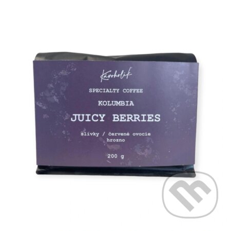 Kávy a čaje: Kolumbia, San Adolfo, Juicy Berries (Kávoholik). Kávoholik, 2023 Kávy a čaje: Kolumbia, San Adolfo, Juicy Berries (Kávoholik). Kávoholik, 2023