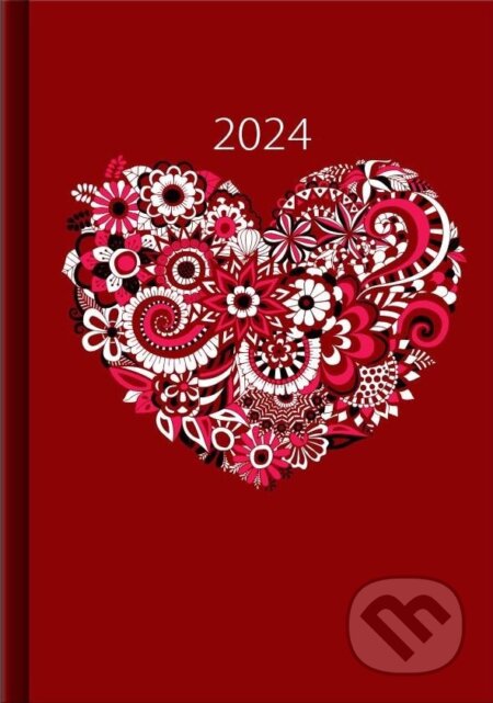 Denní diář Srdce 2024, Spektrum grafik, 2023