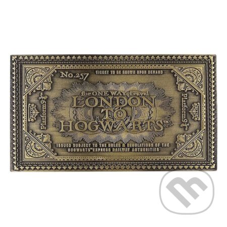Zberateľská plaketa Harry Potter - Lístok na Bradavický expres (Fantasy). Fantasy, 2023 Zberateľská plaketa Harry Potter - Lístok na Bradavický expres (Fantasy). Fantasy, 2023