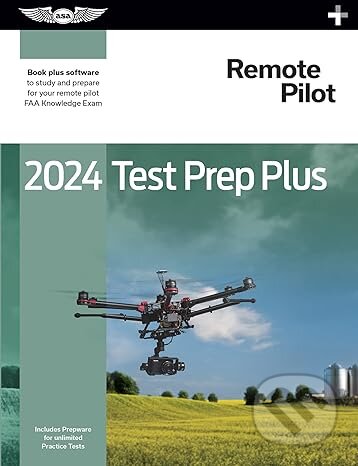 2024 Remote Pilot Test Prep Plus - ASA Test Prep Board, Aviation Supplies & Academics, 2023