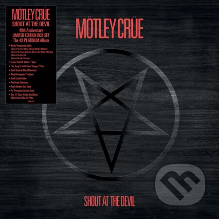 Hudobné CD: Mötley Crüe: Shout At The Devil - Box Set (Coloured) LP (Hudobné albumy). Hudobné albumy, 2023 Hudobné CD: Mötley Crüe: Shout At The Devil - Box Set (Coloured) LP (Hudobné albumy). Hudobné albumy, 2023