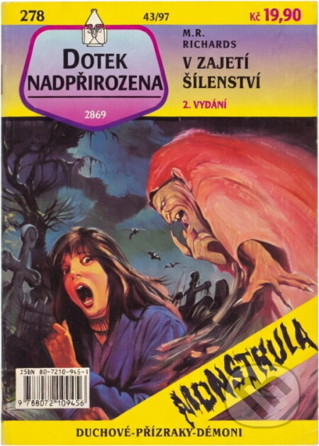 Kniha: V zajetí šílenství (M. R. Richards). , 1997 Kniha: V zajetí šílenství (M. R. Richards). , 1997