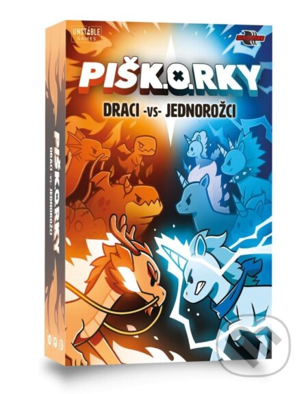 Spoločenská hra: PIŠK.O.RKY: Draci vs Jednorožci (ADC BF). ADC BF, 2023 Spoločenská hra: PIŠK.O.RKY: Draci vs Jednorožci (ADC BF). ADC BF, 2023