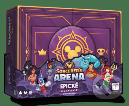 Spoločenská hra: Disney Sorcerer's Arena - Epické aliance (Epic Alliances) (Sean Fletcher). Blackfire, 2023 Spoločenská hra: Disney Sorcerer's Arena - Epické aliance (Epic Alliances) (Sean Fletcher). Blackfire, 2023